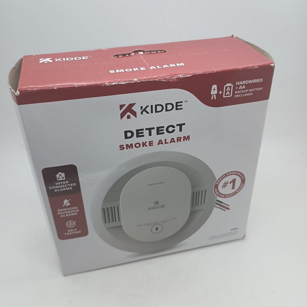 Kidde Detect Inter Connected Hardwired w/Battery Back-up Smoke Alarm Model 20SAR