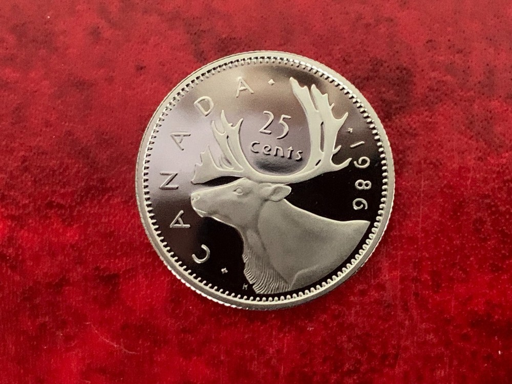 Canada 25 Cent 1986 Proof Coin-Uncirculated