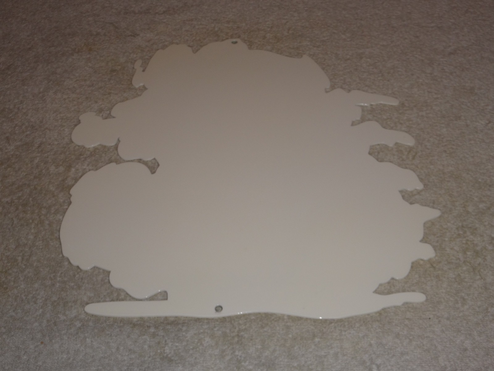 VINTAGE RATFINK RIDES MOTORCYCLE 12" PORCELAIN METAL RAT FINK GASOLINE OIL SIGN