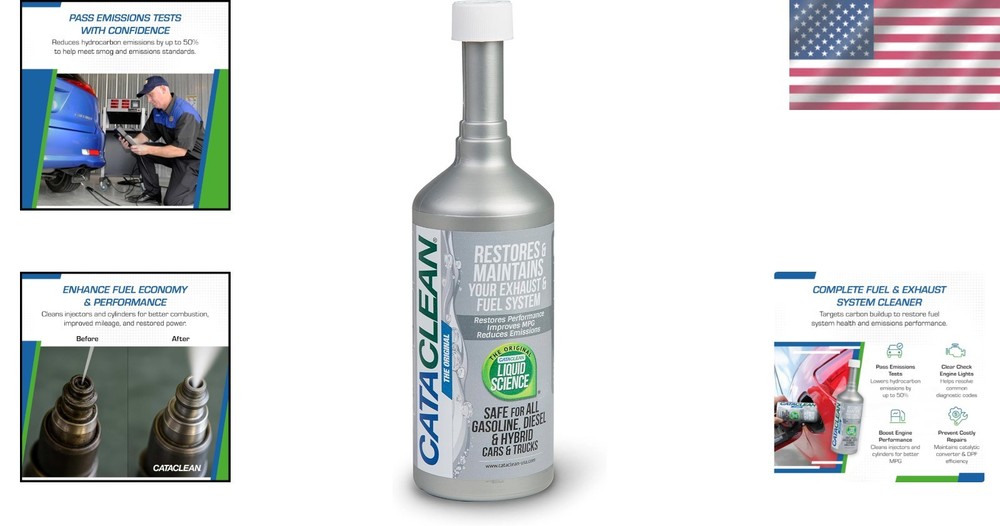 Liquid Engine Cleaner - Clear Check Engine Lights & Boost Fuel Efficiency, 16oz