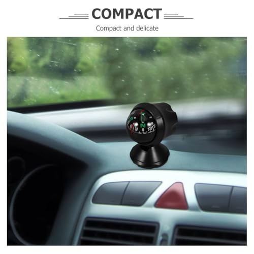 Adjustable Car Compass with Stick-On Base | Universal Dashboard Navigation