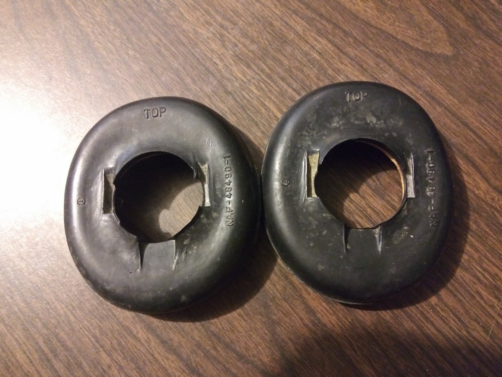 WW2 Head Set Cushions 2 Piece Indented Fits All Aviation Head Sets