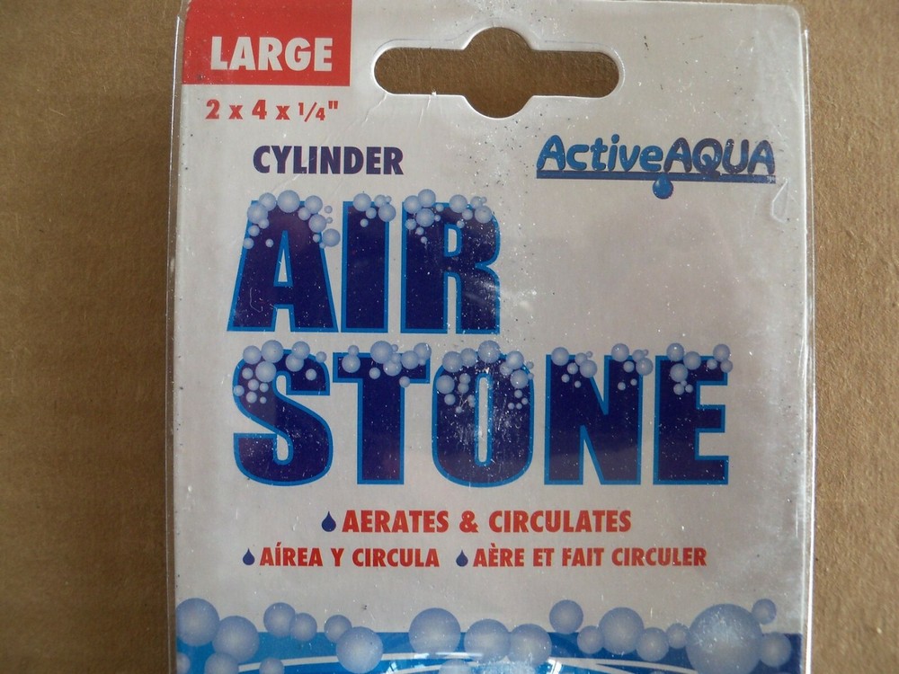 Active Aqua Air Stone, Cylinder, Large, 2" x 4" x 1/4" - oxygen diffuser