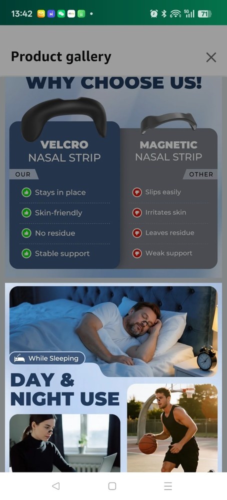 Nasal Strips for Snoring | Extra Strength Snoring Solution Nose Strips | Improve