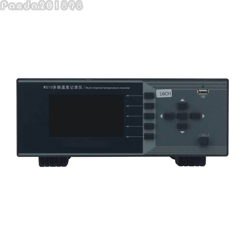 WASITES 16CH Multi-Channel Temperature Recorder Temperature Logger 4.3" LCD
