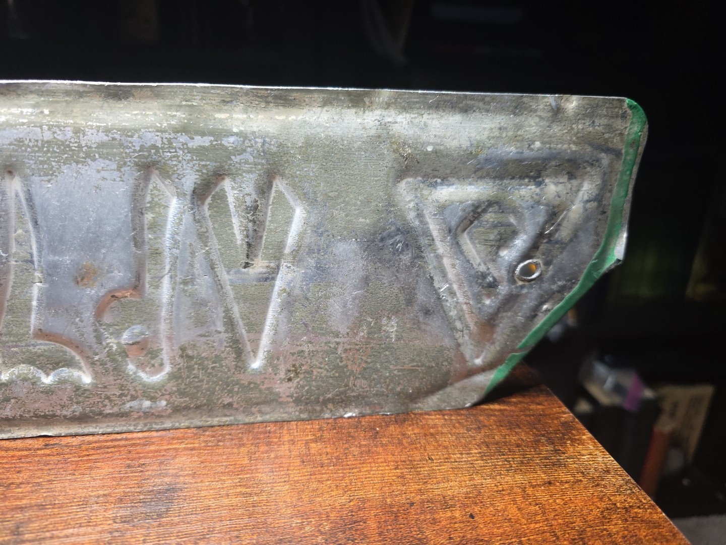 Original Desert Storm / Gulf War Era Iraqi License Plate. Black Green Unique.