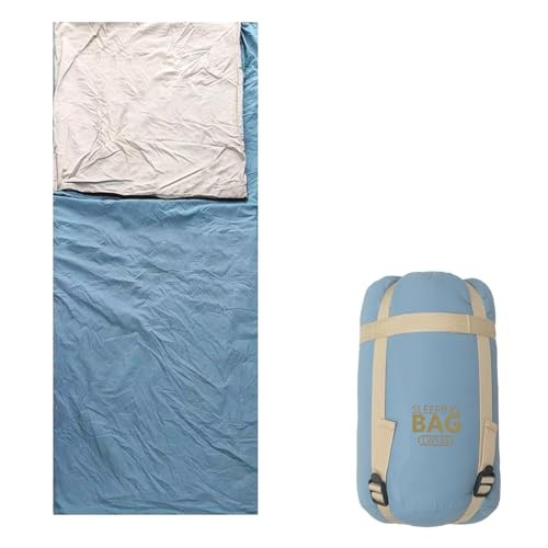 Compact Ultra Lightweight Sleeping Bag Envelope Backpacking Bag with Blue