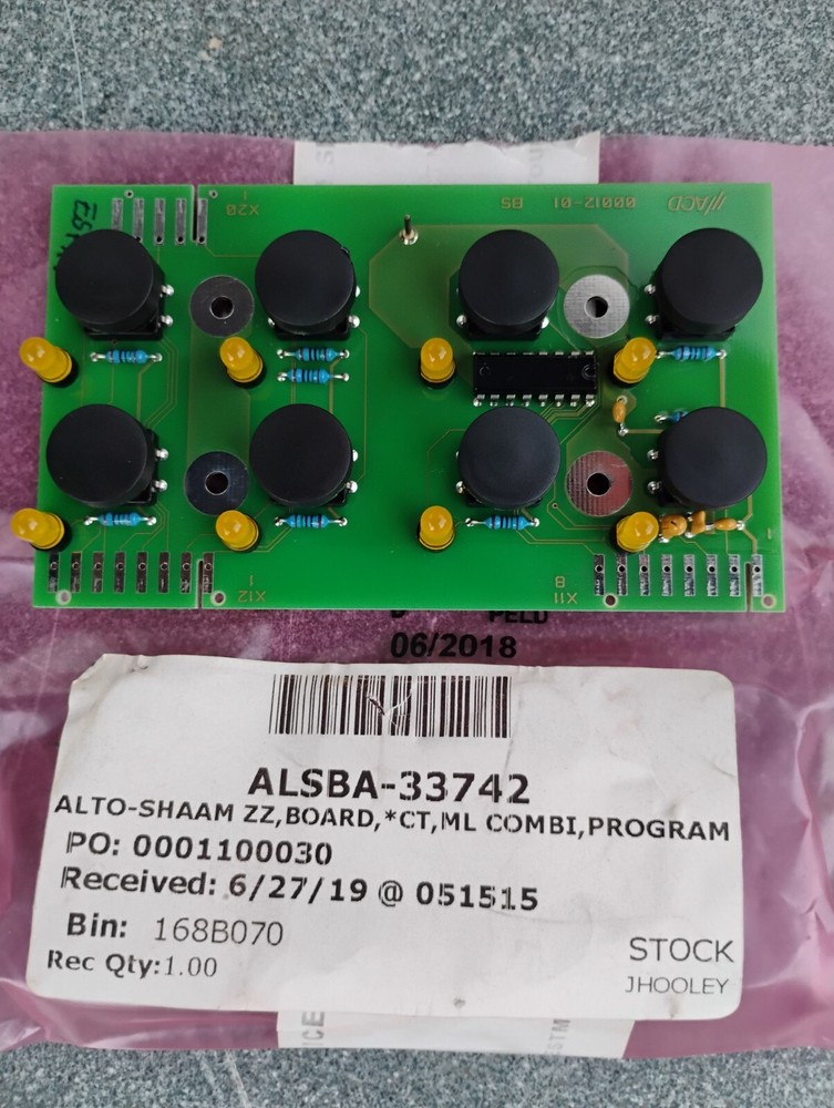 Alto Shaam BA-33742 Program Module Board ZZ,BOARD,CT,ML COMBI,PROGRAM