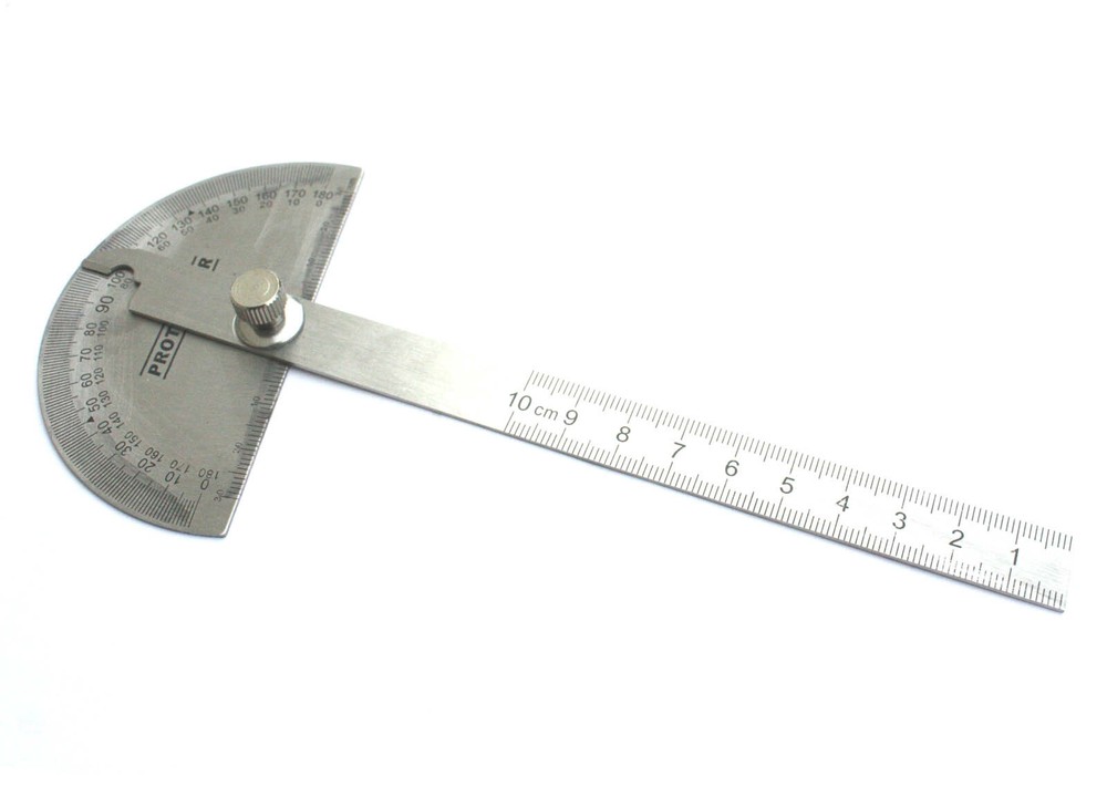 Rotary Protractor Measuring Angle Square Drawing Line Rule Gauge Machinist Tool