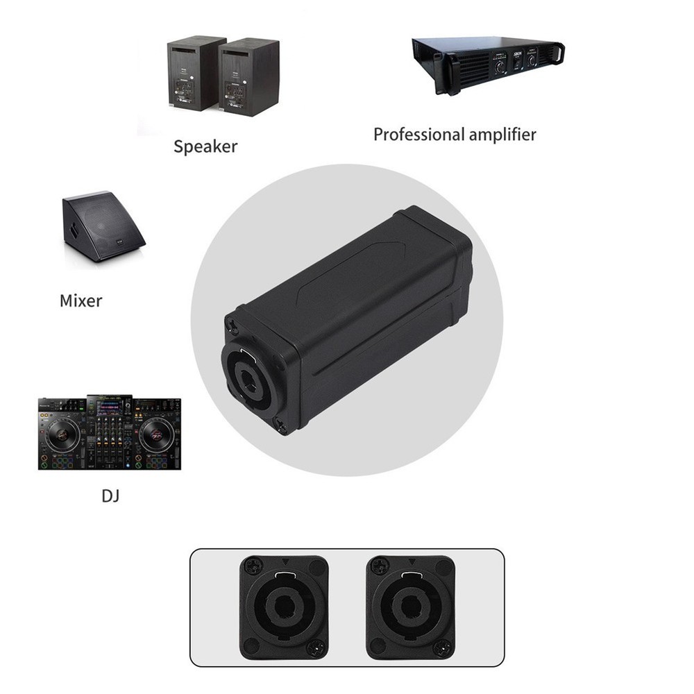 4PIN NL4FC Speakon Coupler Adapter Extender Audio Speaker Panel Mount7332