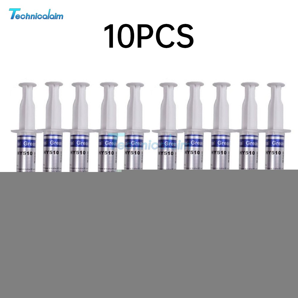 10PCS HY510 Grey Thermal Conductive Grease Paste For GPU CPU Chipset Cooling 30g