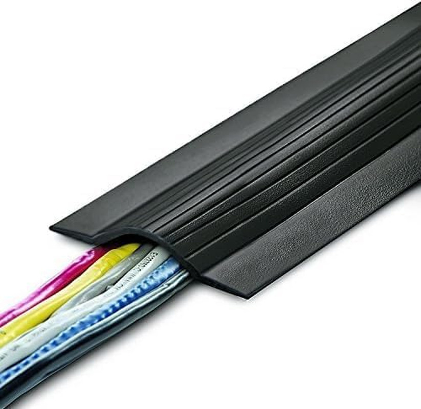 5' Cable Blanket Low Profile Cord Cover and Protector, Black