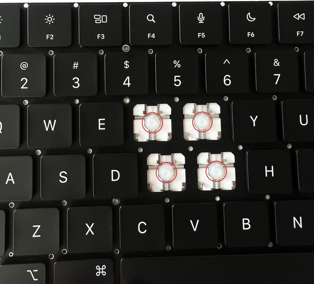 Replacement Keyboard Silicone Rebound Cup Mechanism 2Pcs for Macbook Pro/Air Mod