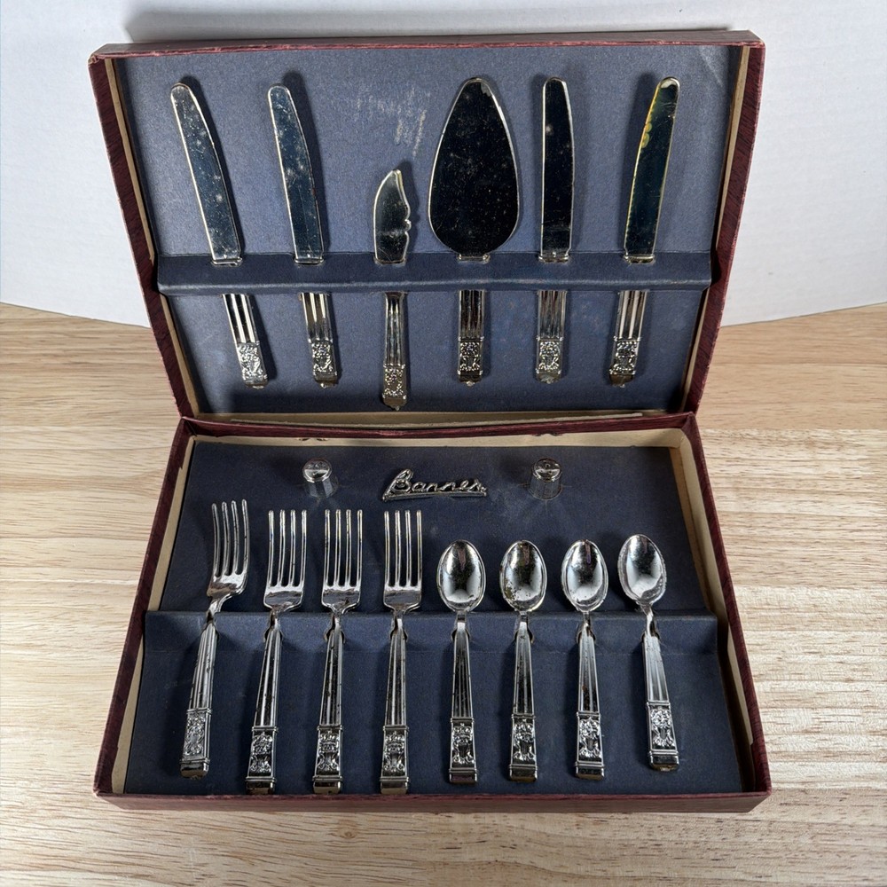 Banner Metaltone Junior Tableware SILVER COLOR Flatware Set Boxed Flatware