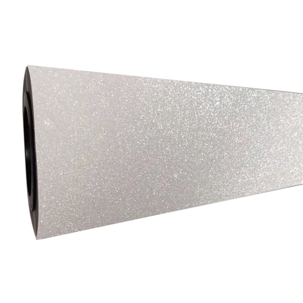13" x 328ft DTF Glitter Transfer Film Roll Cold Peel for Dark Light Fabric USA