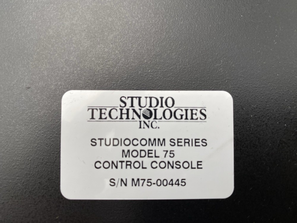 Studio Technologies StudioComm 75 Control Console
