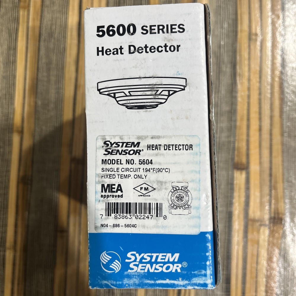 System Sensor 5604 Heat Detector 194°F Fixed Temp