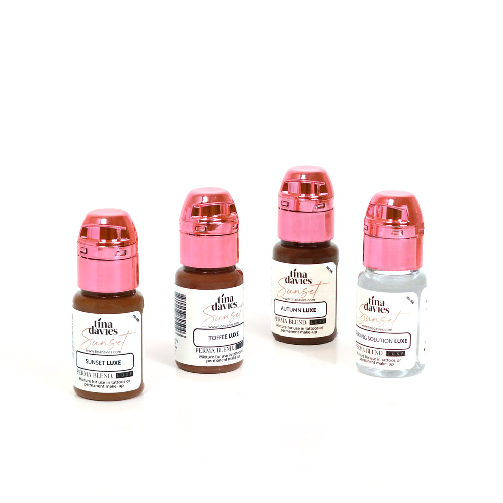 Tina Davies Sunset Collection Perma Blend Set Kit Microblading Permablend