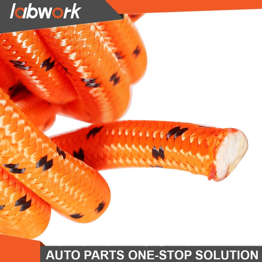 Labwork 1/2"×150' Orange Double Braid Polyester Rope 6180Lbs Breaking Strength