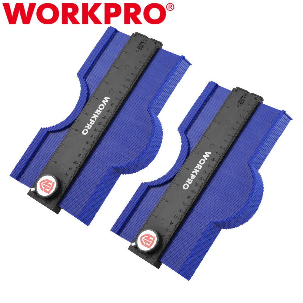 WORKPRO 10" Connectable Contour Gauge 2PC Duplicator w/Lock Outline Marking Tool