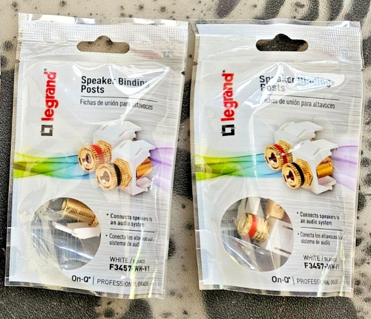 Legrand 2 Pc. Plastic Banana Binding Post Wall Jack 2 Pack