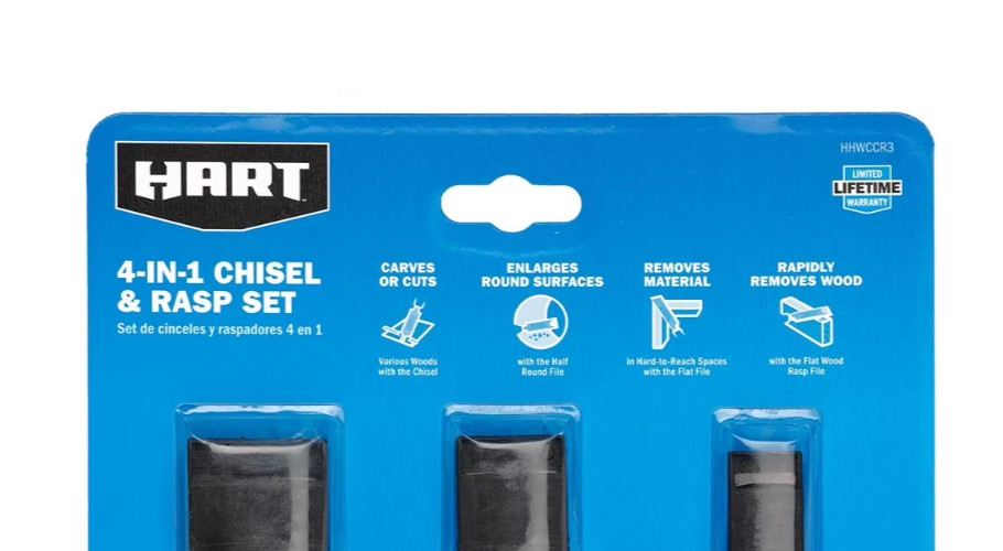 Hart 4 In 1 Chisel And Rasp Set