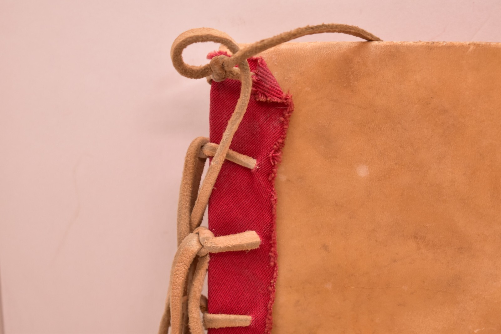 Native American Lakota Sioux Indian Painted Rawhide Parfleche Bag pouch VTG 14"=