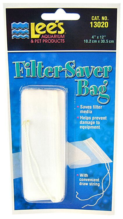 Lees Filter Saver Drawstring fine mesh Bag 12" x 4"