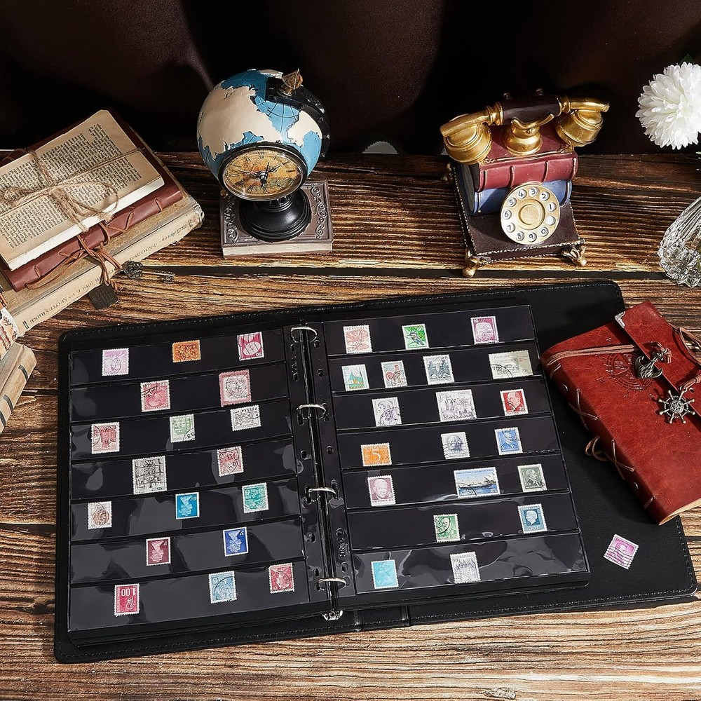 Stamp Pages for Album Binder 10 Sheet 7 Rows Pages for Stamp Collectors