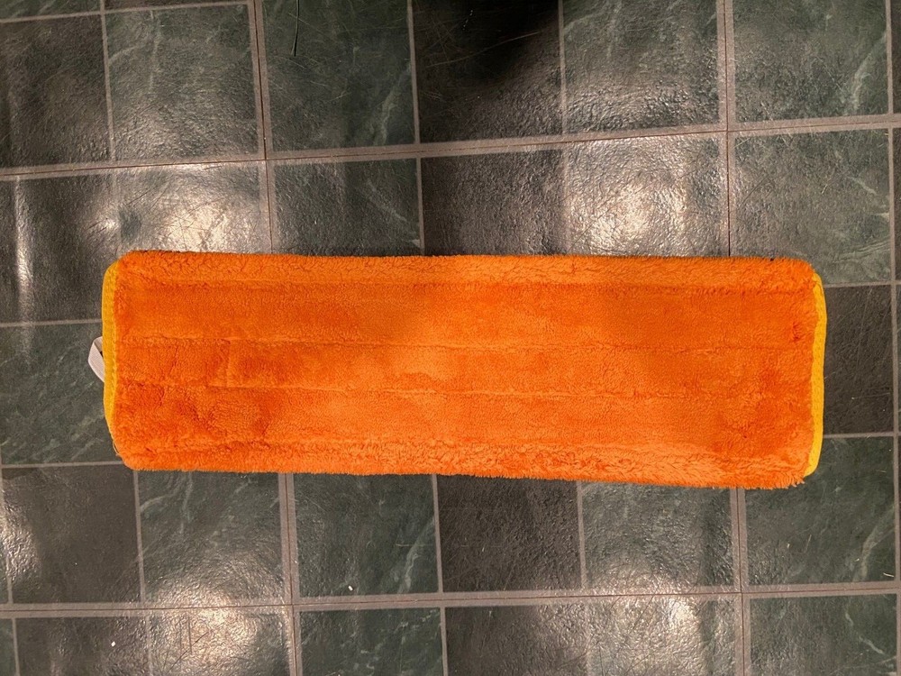 18" Orange Mircrofiber Dry Pad, Fold Over Rectangular, Piped Sides 12 Pack *NEW*