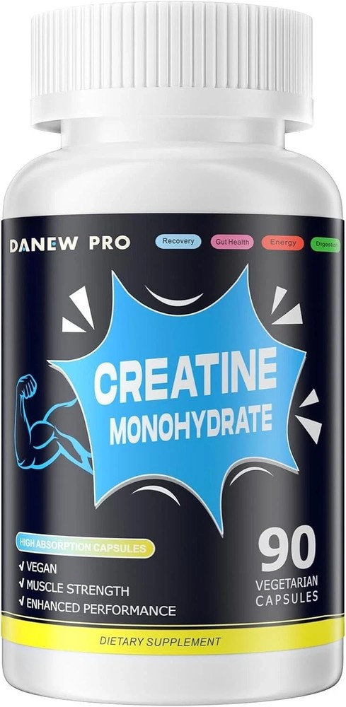 DANEW Pro Creatine Monohydrate 2500mg Capsules, 90 Count