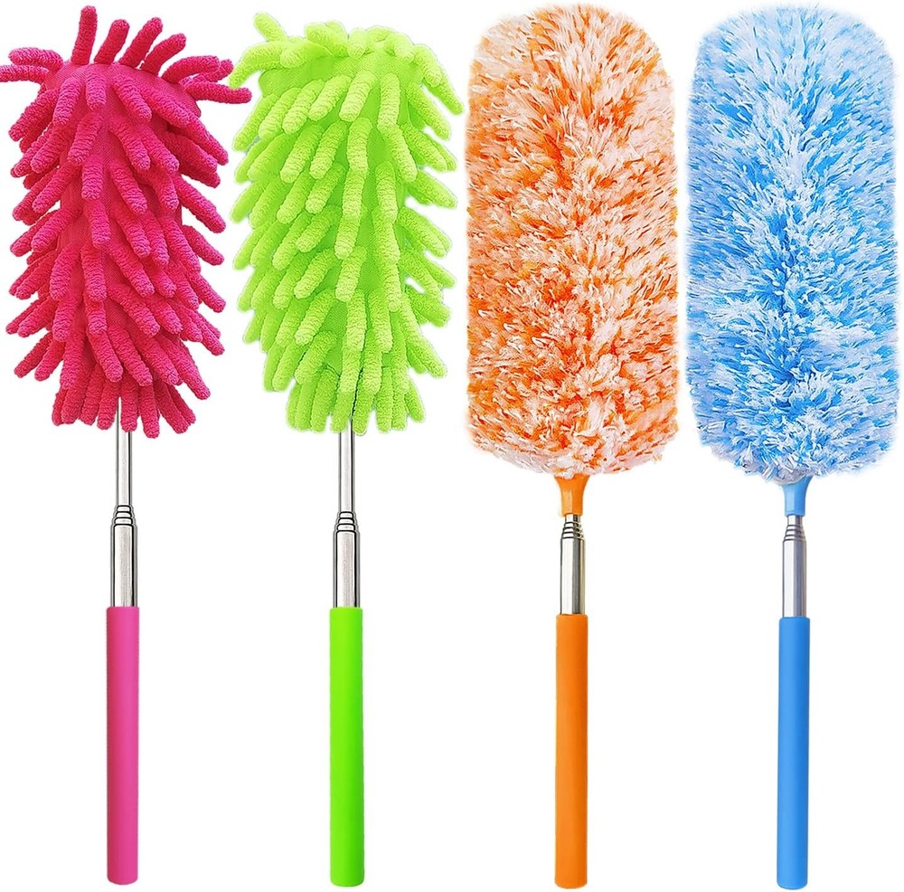 Extendable and Washable Microfibre Feather Duster, to Reachable,
