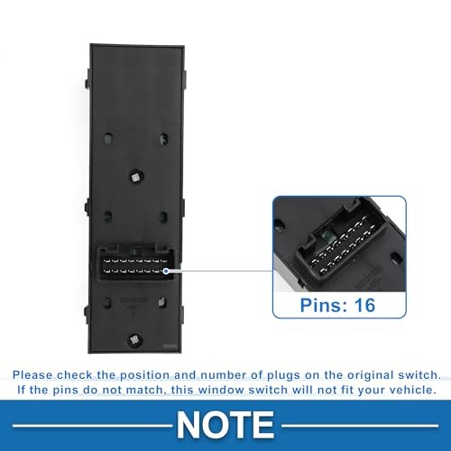 Power Window Switch No.935703W000WK Front Left Driver Side Window Control