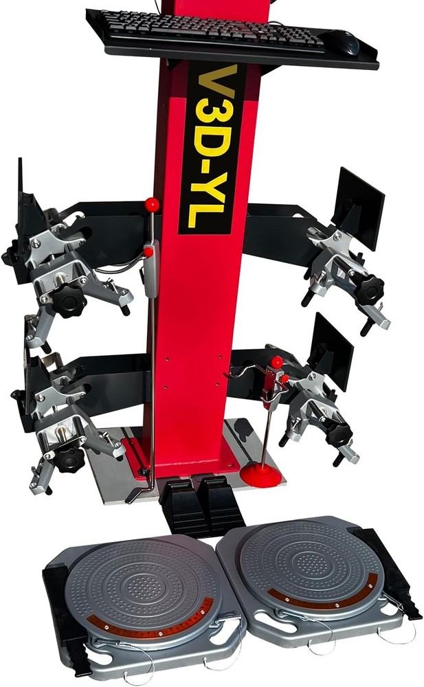 Wheel Alignment Machine 3D Tire Aligner System Alignment Tool w/Double Screem
