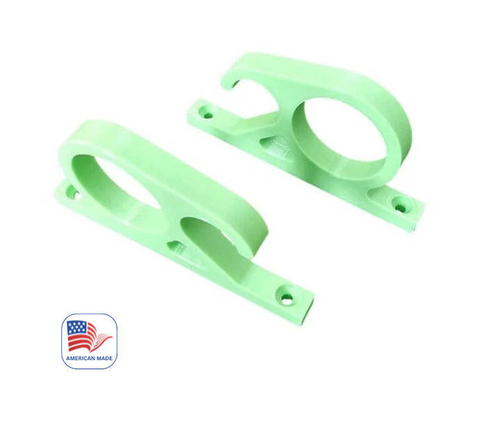 Fishing Rod Pole Holder Ceiling Storage Mounting HOLDS 2 RODS