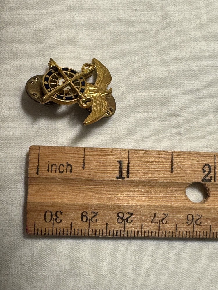 Vintage Quartermaster Corps Insignia Clasp Back Viet Nam