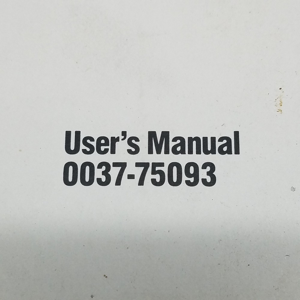 Chromalax 0037-75093 Microprocessor Temperature User's Manual - USED