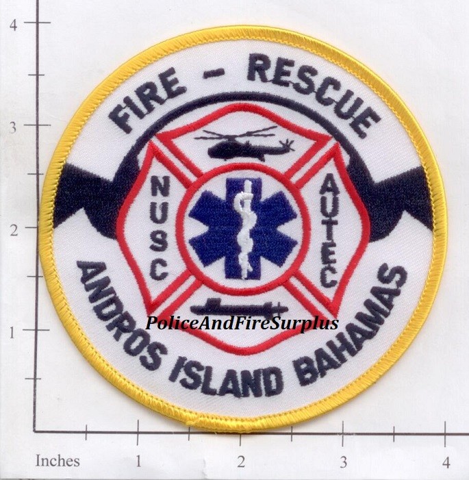 Bahamas - Andros Island Fire Rescue Fire Dept Patch