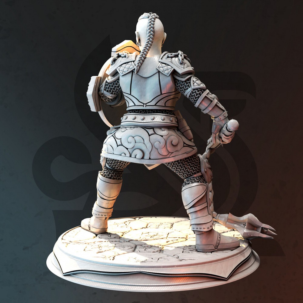 Tergrid Dwarf Cleric Paladin Miniature | D&D DnD |