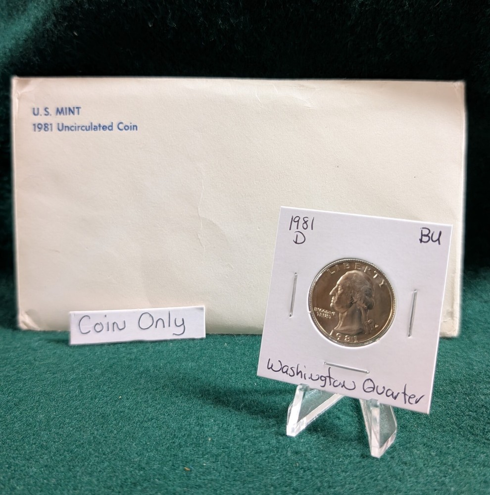 1981 D Washington Quarter Uncirculated from US Mint Set