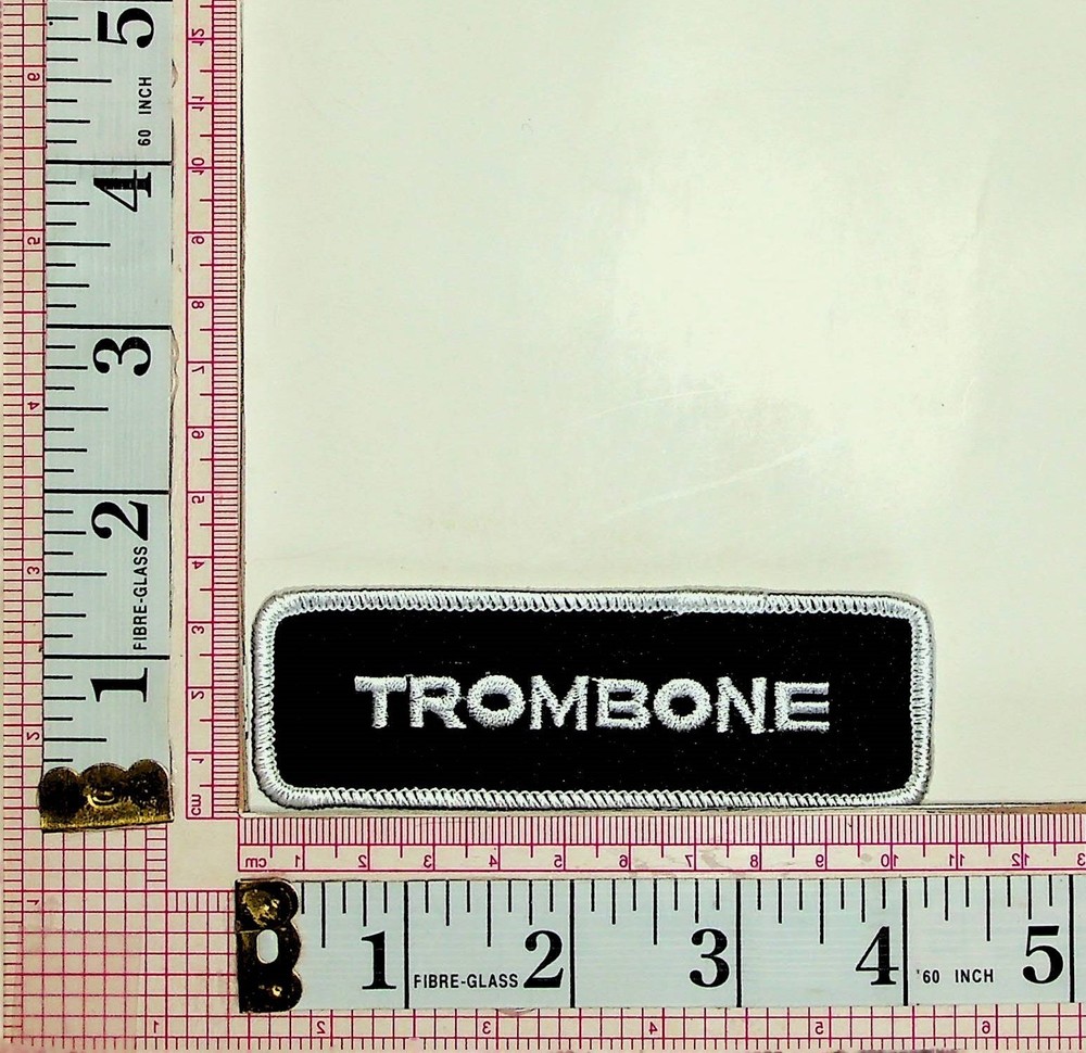 Trombone School Letterman Varsity Jacket Vest Patch