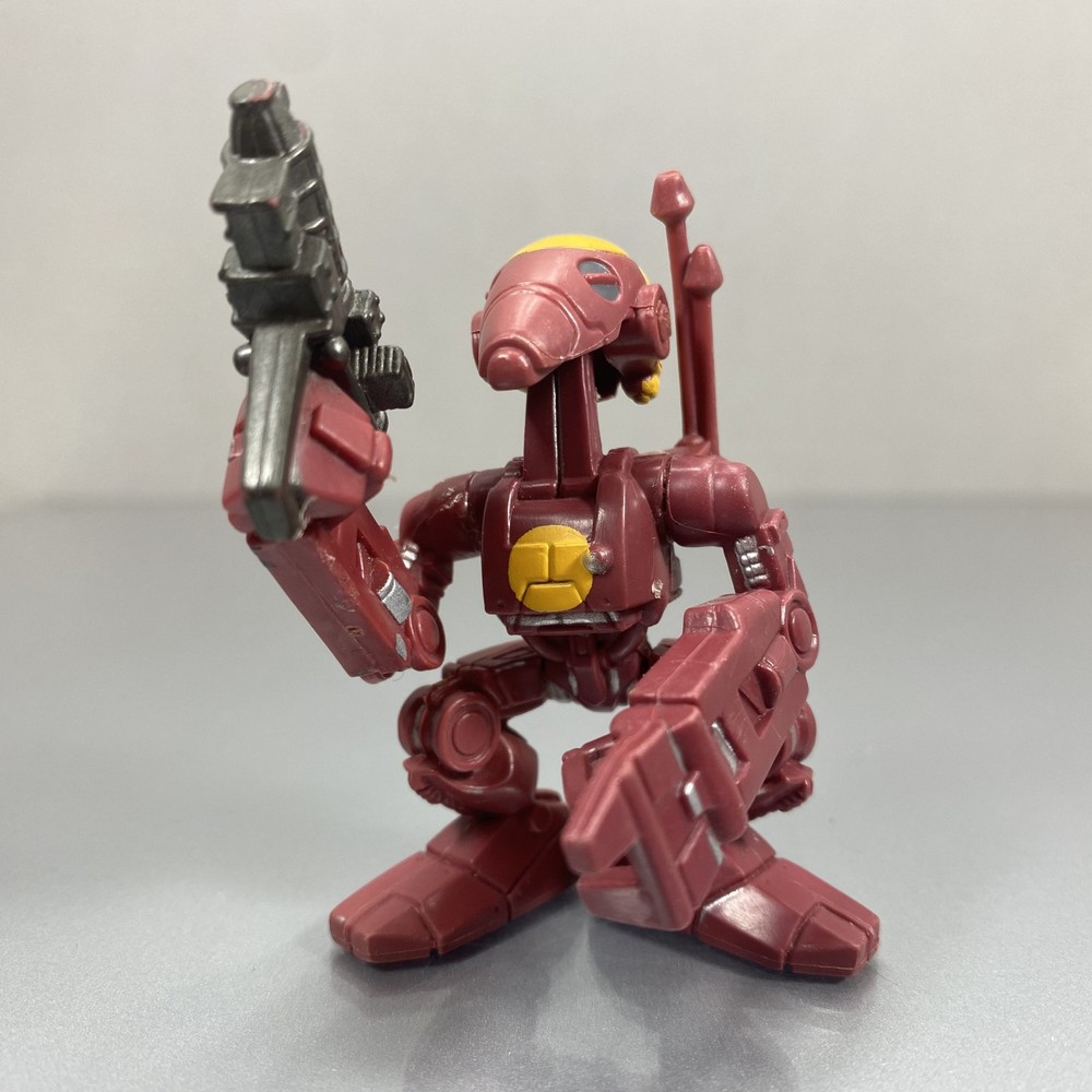 Hasbro Star Wars Galactic Heroes RED BATTLE DROID COMMANDER figure w/orange