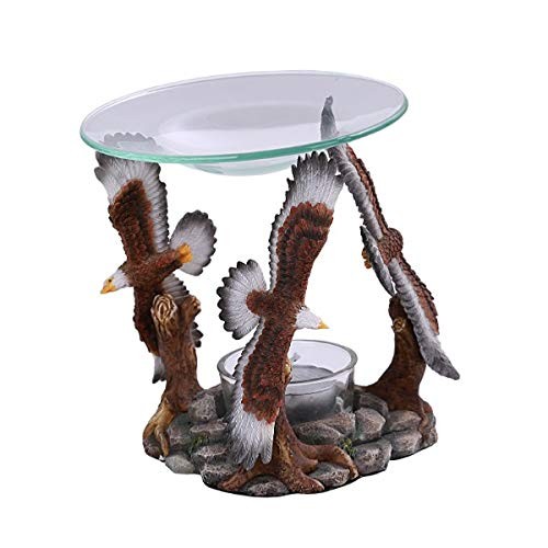 Pacific Giftware Flying Soaring Eagles Figurine Tea Candle Burner & Diffuser
