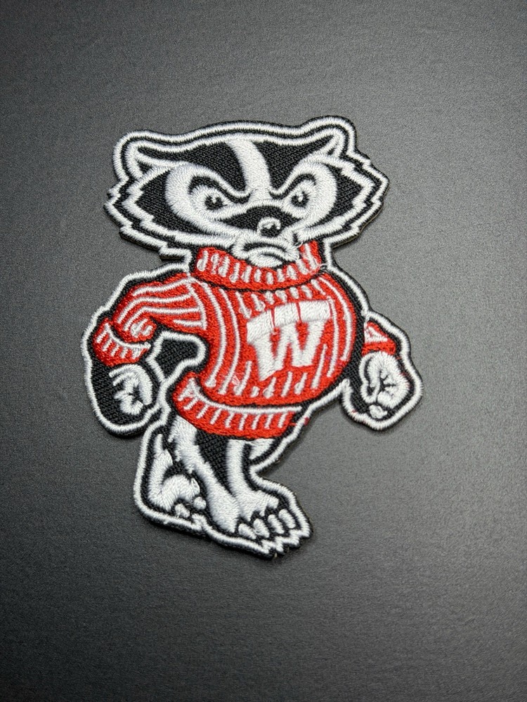 Wisconsin Badgers Embroidered Iron On Patch