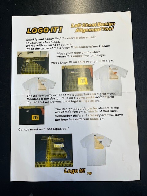 Logo Grid it - Left Chest Alignment Tool