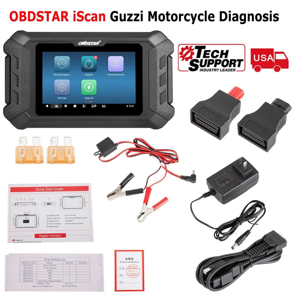 OBDSTAR iScan for Guzzi Motorcycle Diagnostic Scan Tool Coding Multi-Language