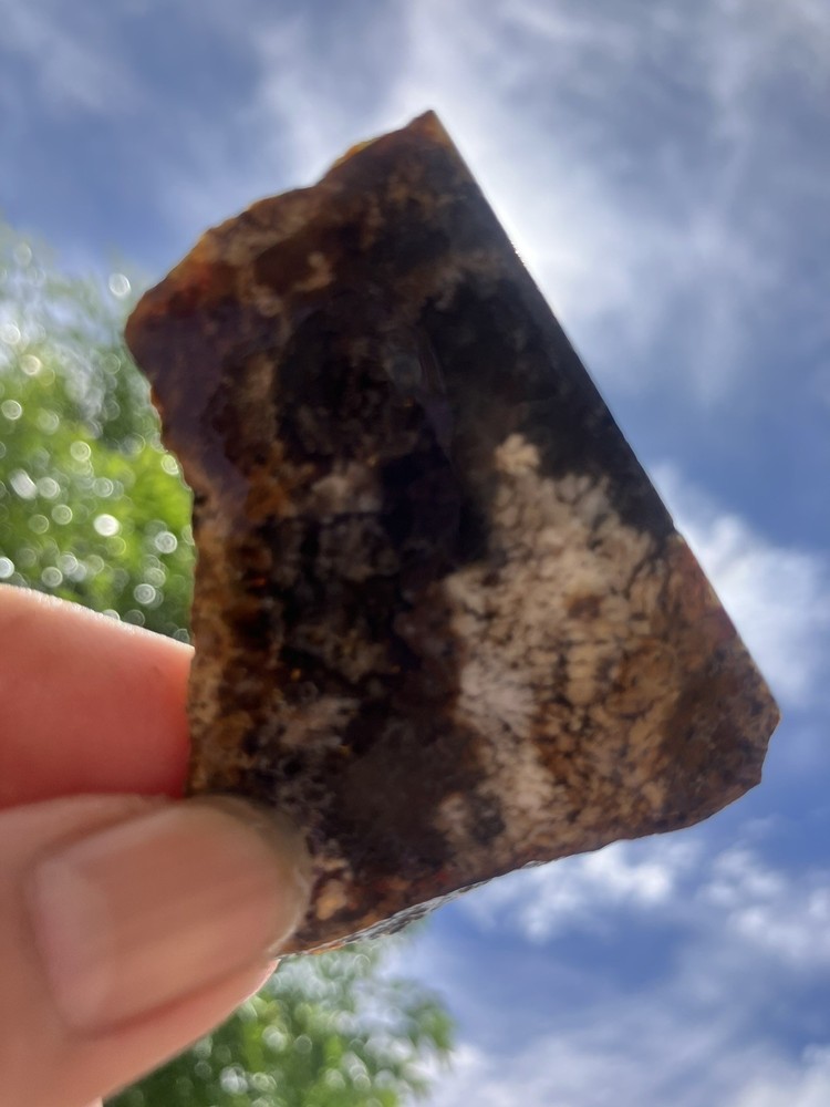 Priday Plume Agate Slab (Oregon)