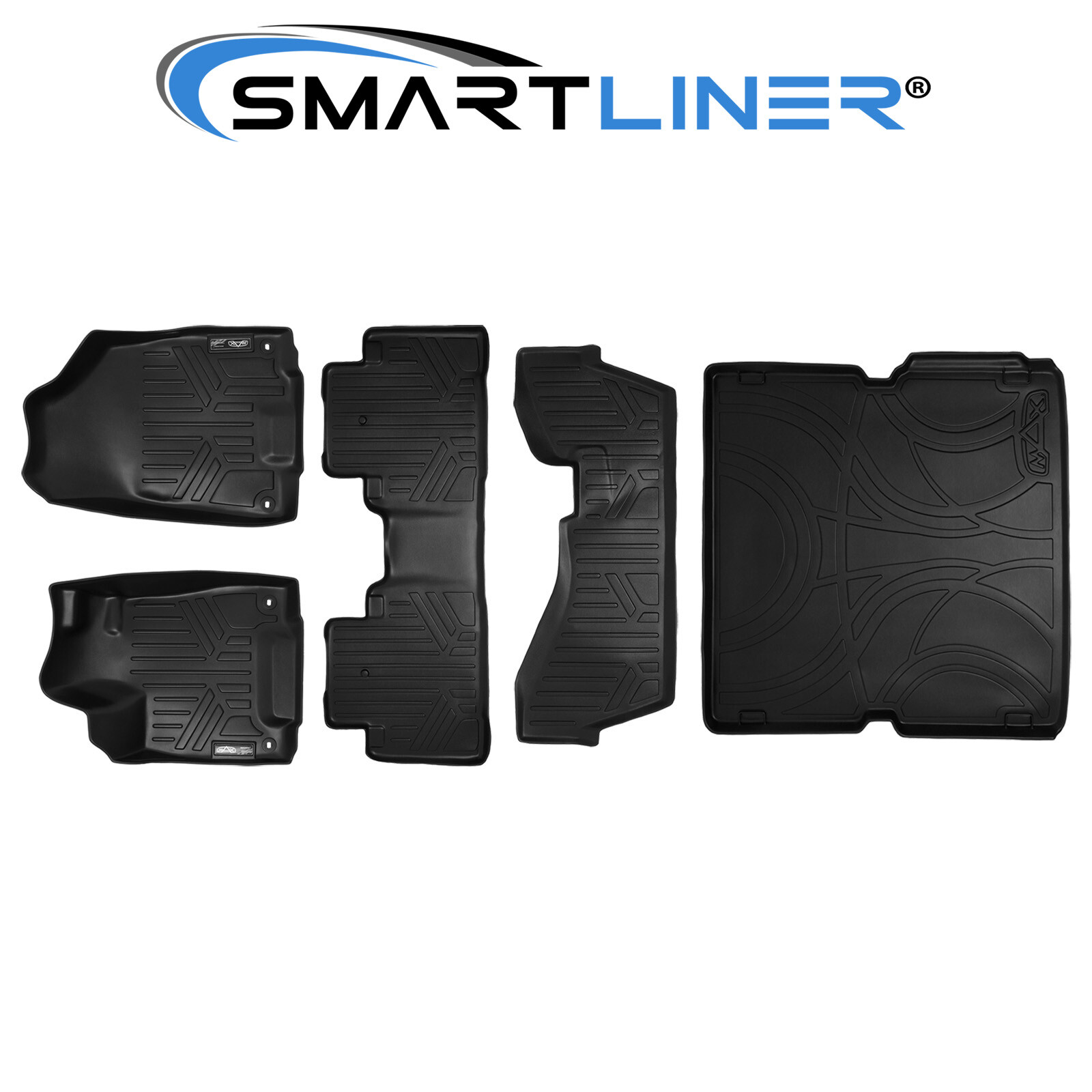 SMARTLINER 3 Row Floor Mat & Cargo Liner Set For 2014-20 Acura MDX (Non Hybrid)