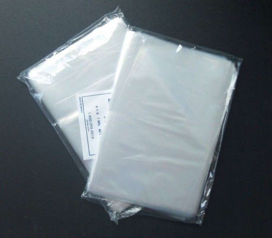8x8" Clear Poly Bags Lay-Flat Open Top End 2-Mil Case LDPE Plastic Packaging