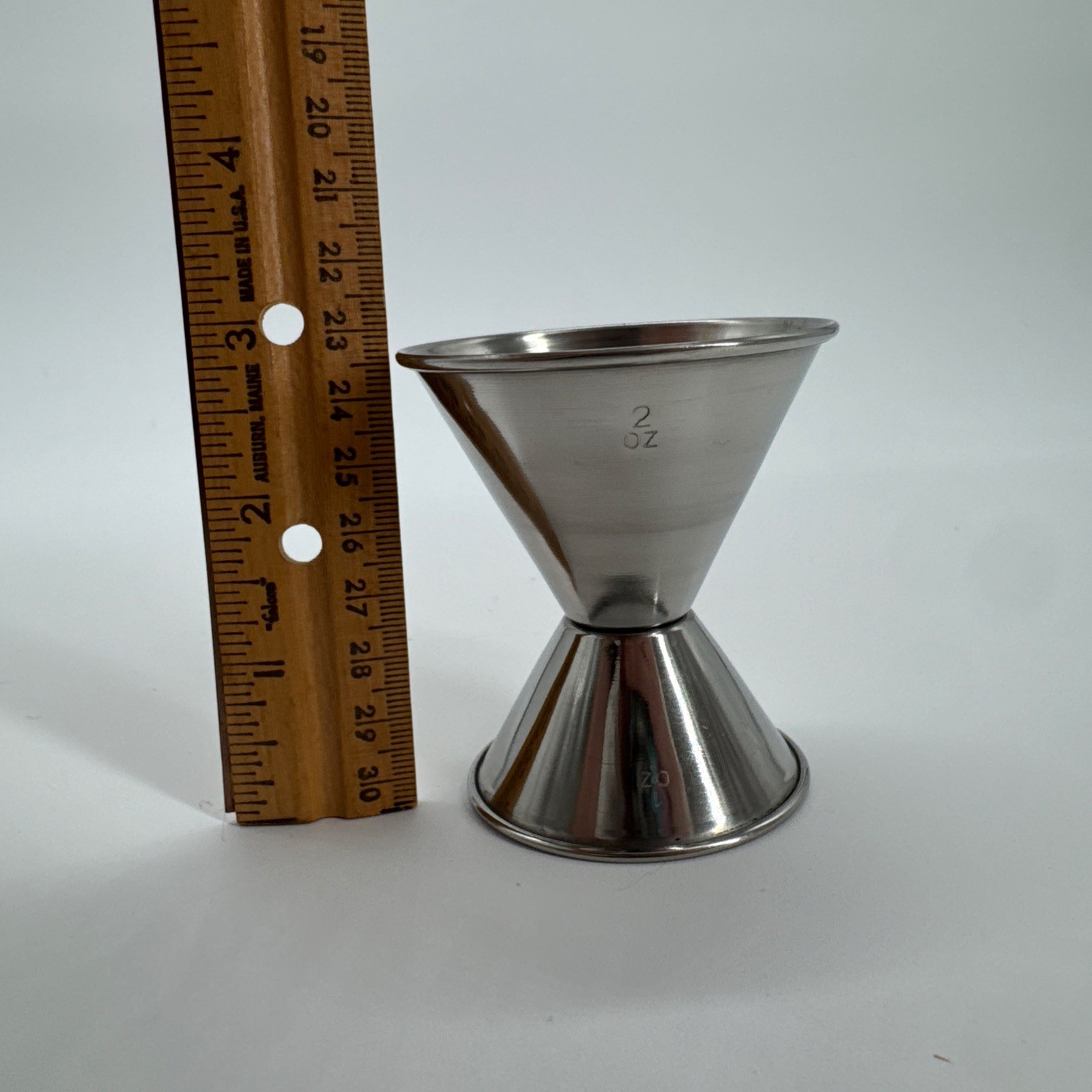 Japanese Style Double Jigger 2 oz x 1 oz Bartender Cocktails Set of 3